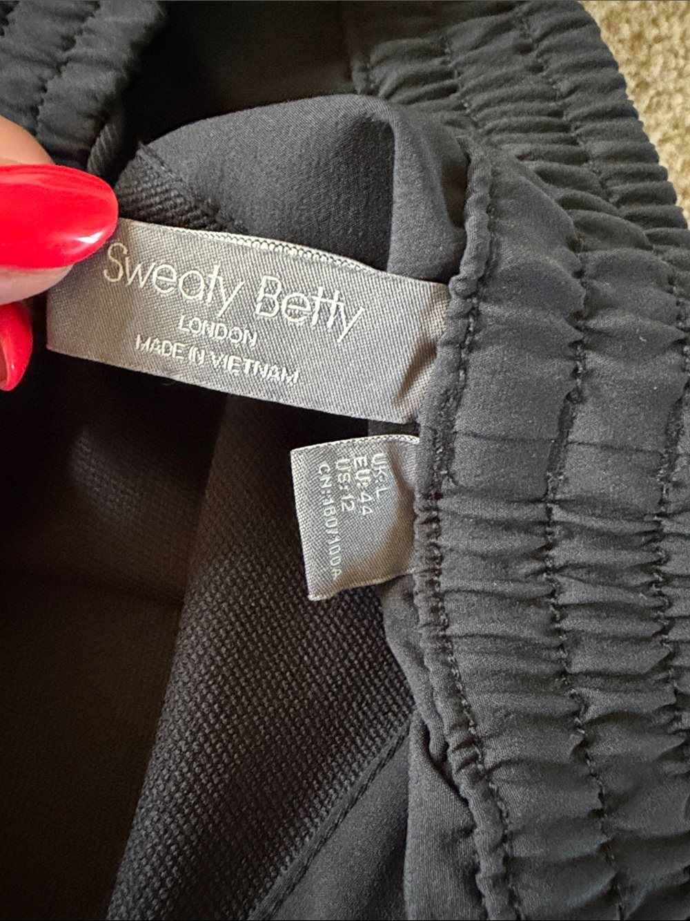 Sweaty Betty Black Performance Athletic Shorts - Picture 4 of 6